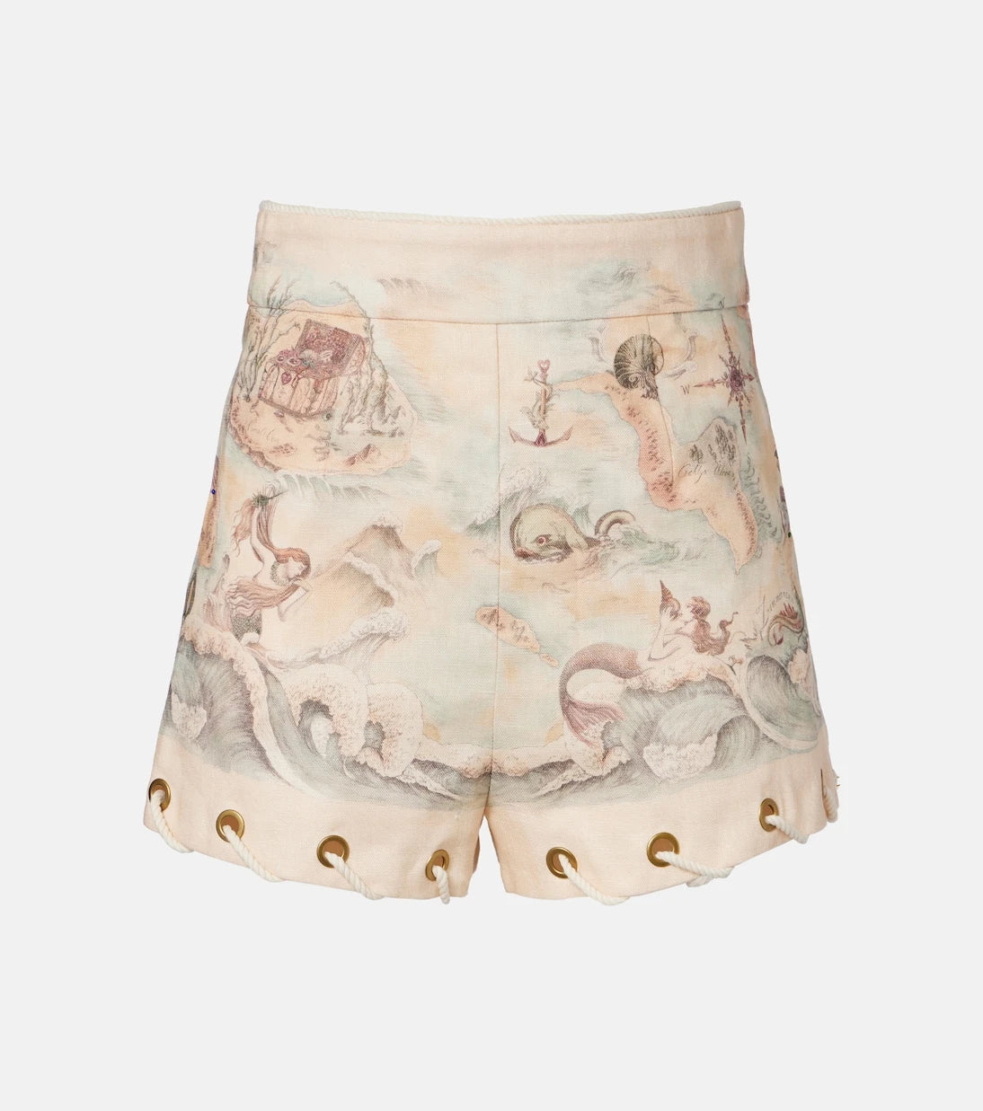 Zimmermann - Printed linen shorts