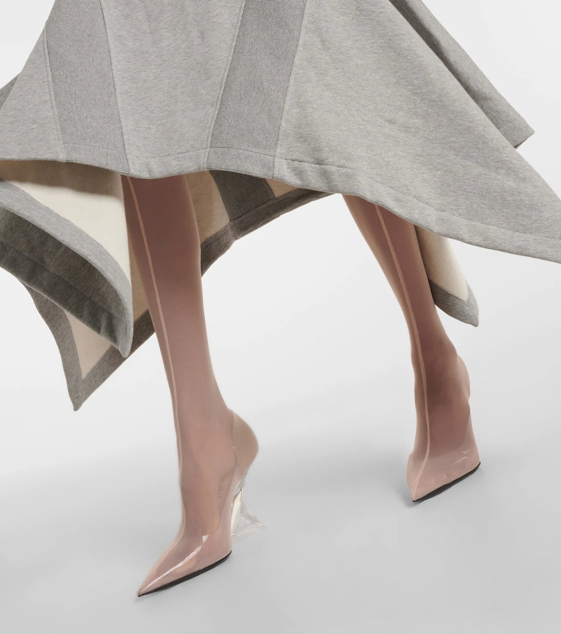 The Attico - Cheopissima mesh over-the-knee boots