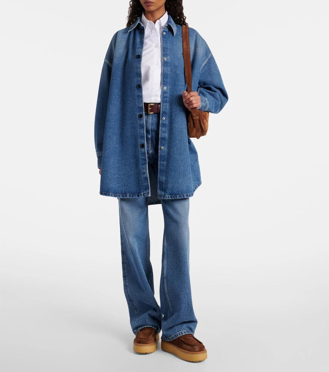 Prada - Shearling-lined suede loafers