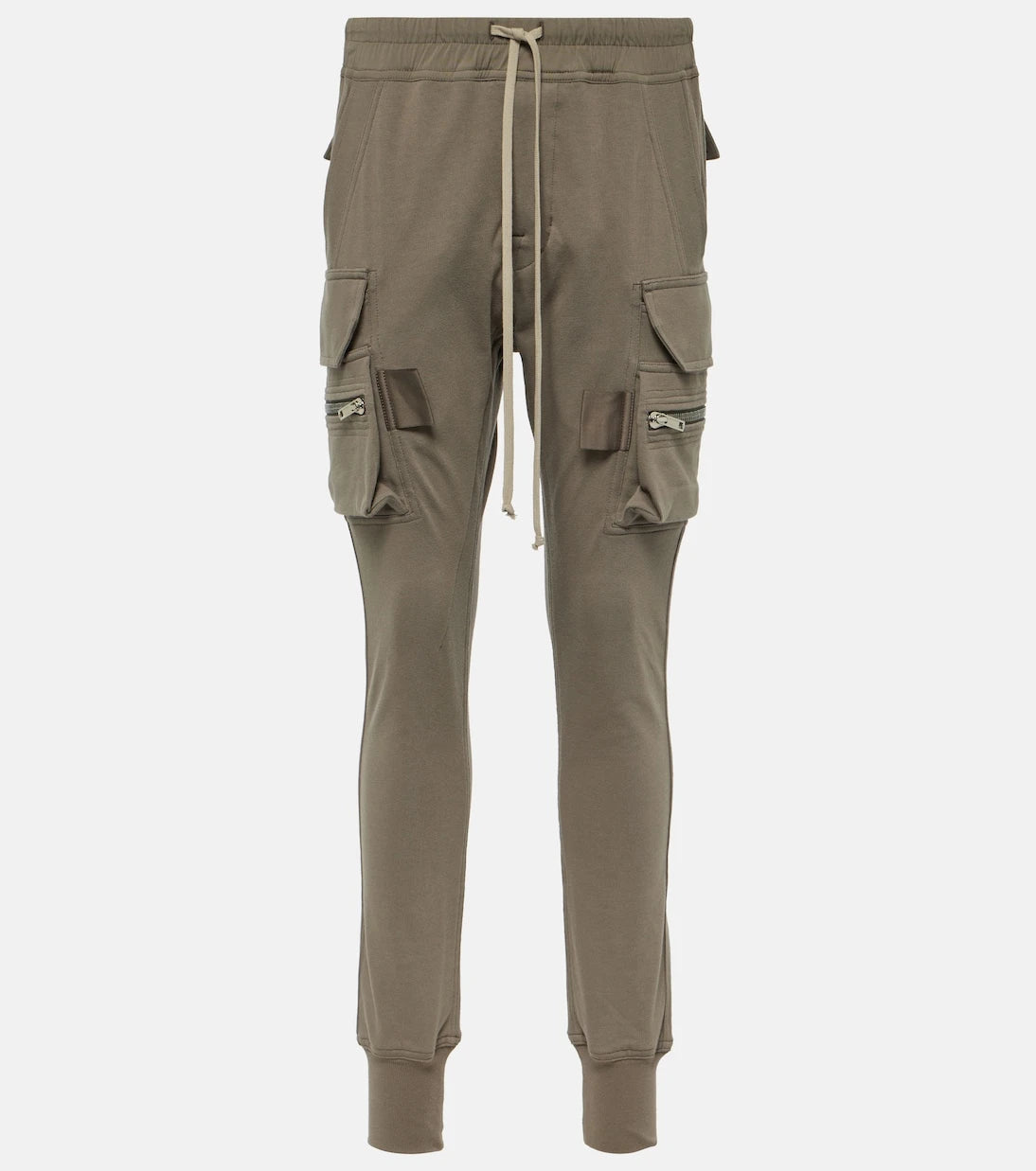 Rick Owens - High-rise cotton skinny cargo pants
