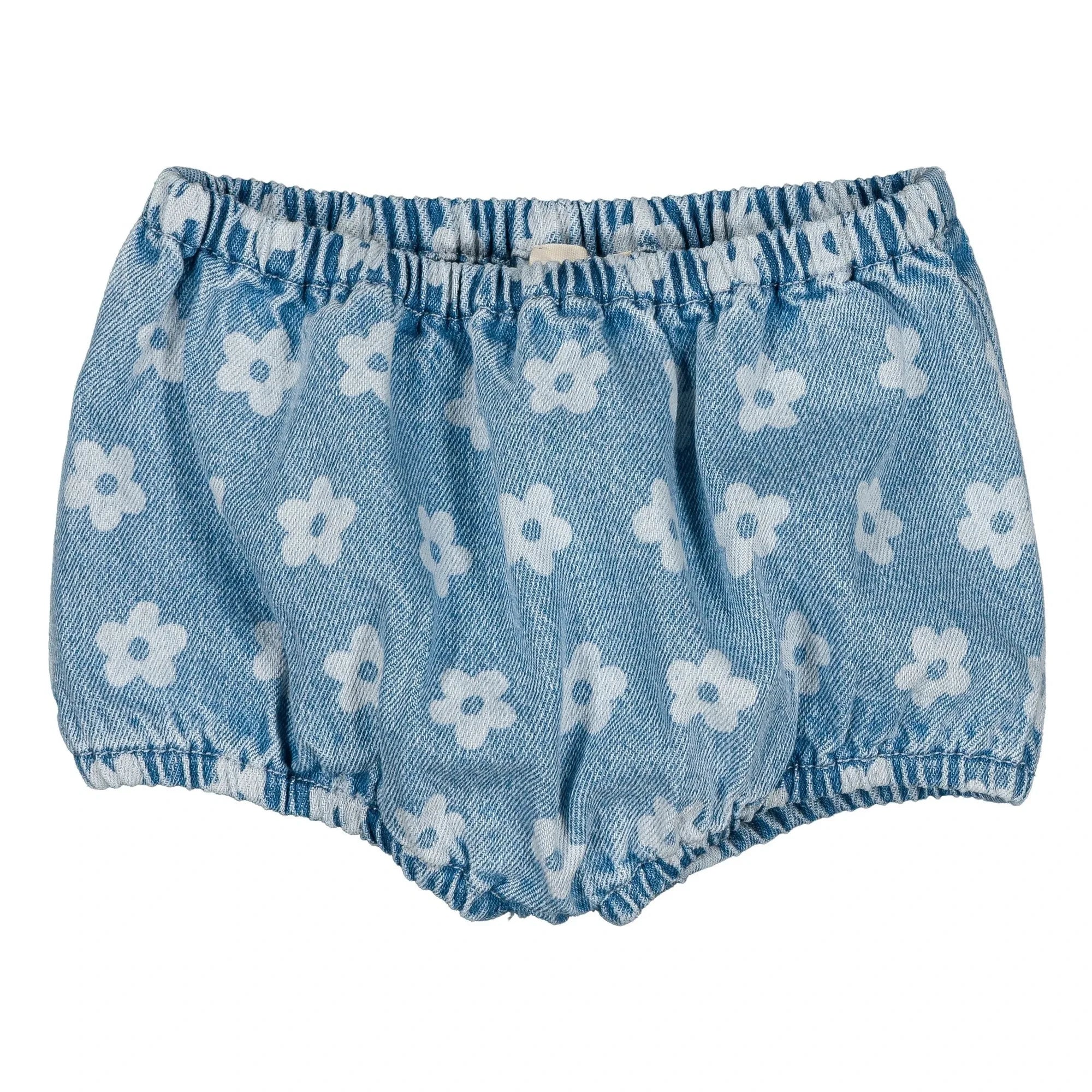 Louis Louise - Bloomer Denim Yoyo Flowers | Light Blue