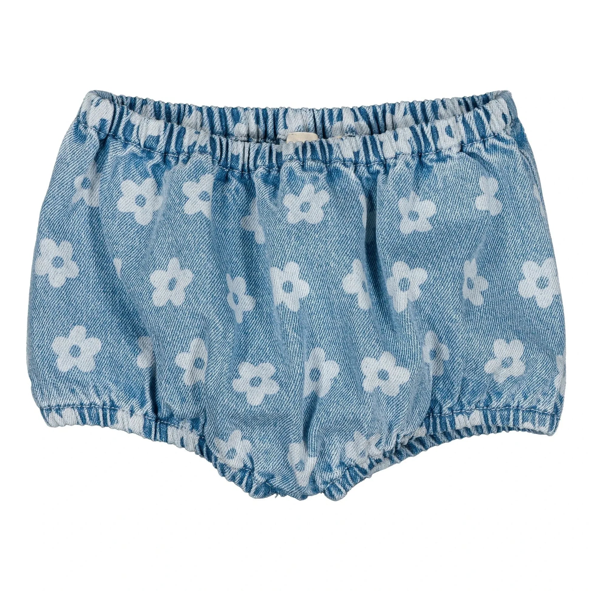 Louis Louise - Bloomer Denim Yoyo Flowers | Light Blue
