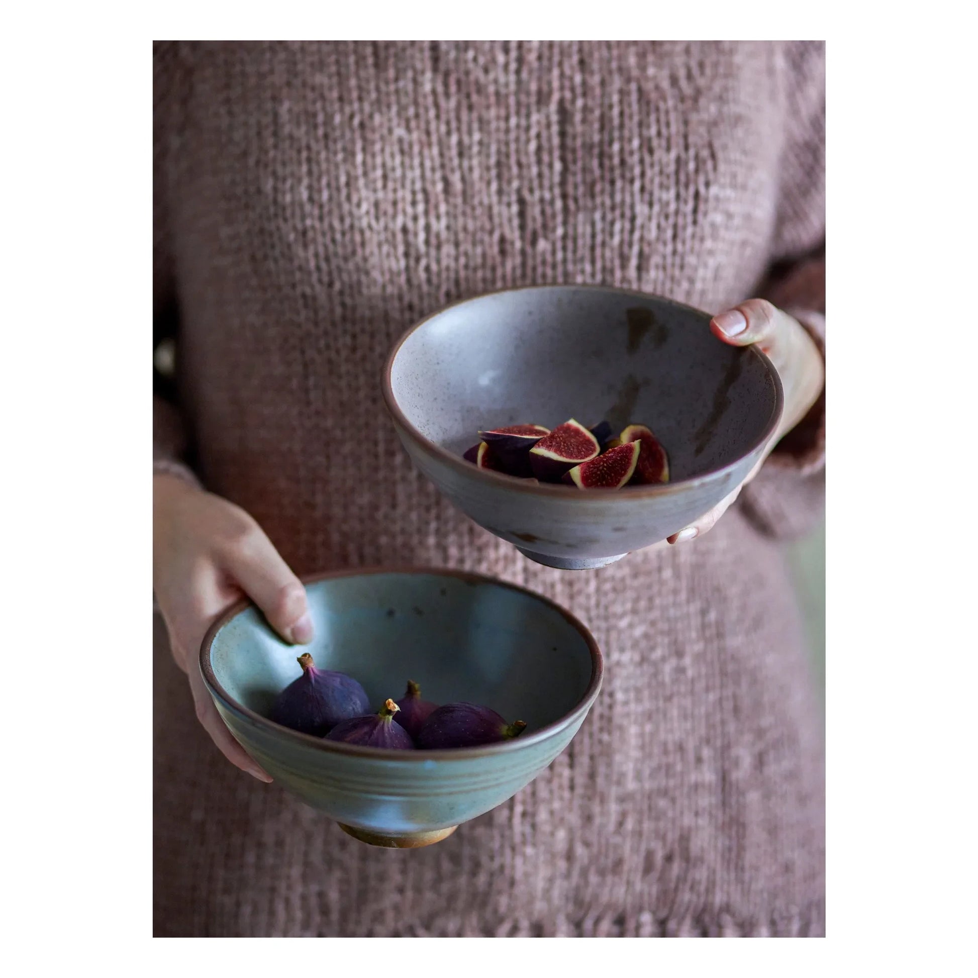 Bloomingville - Arje stoneware bowl  | Green