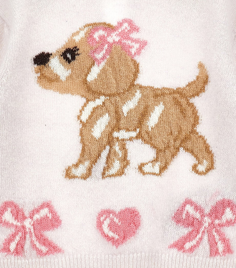 Cotton-Wool Intarsia Dog Sweater (6-36 Months)