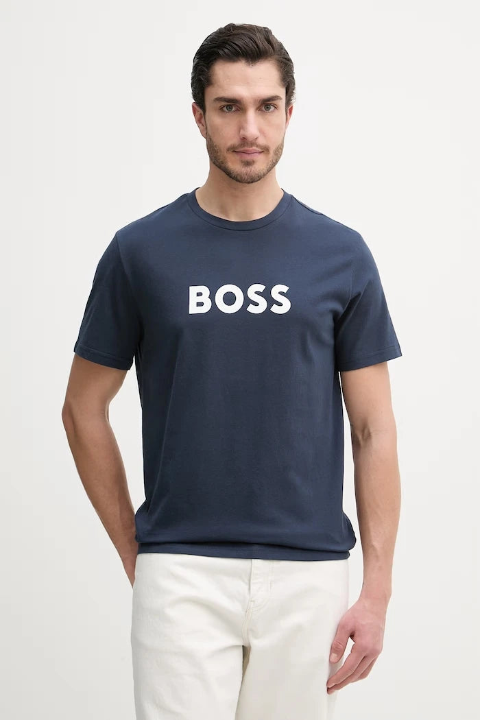 BOSS erkek pamuklu T-Shirt RN