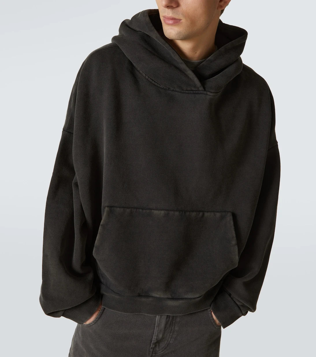 Entire Studios - Heavy Hood bleached cotton hoodie