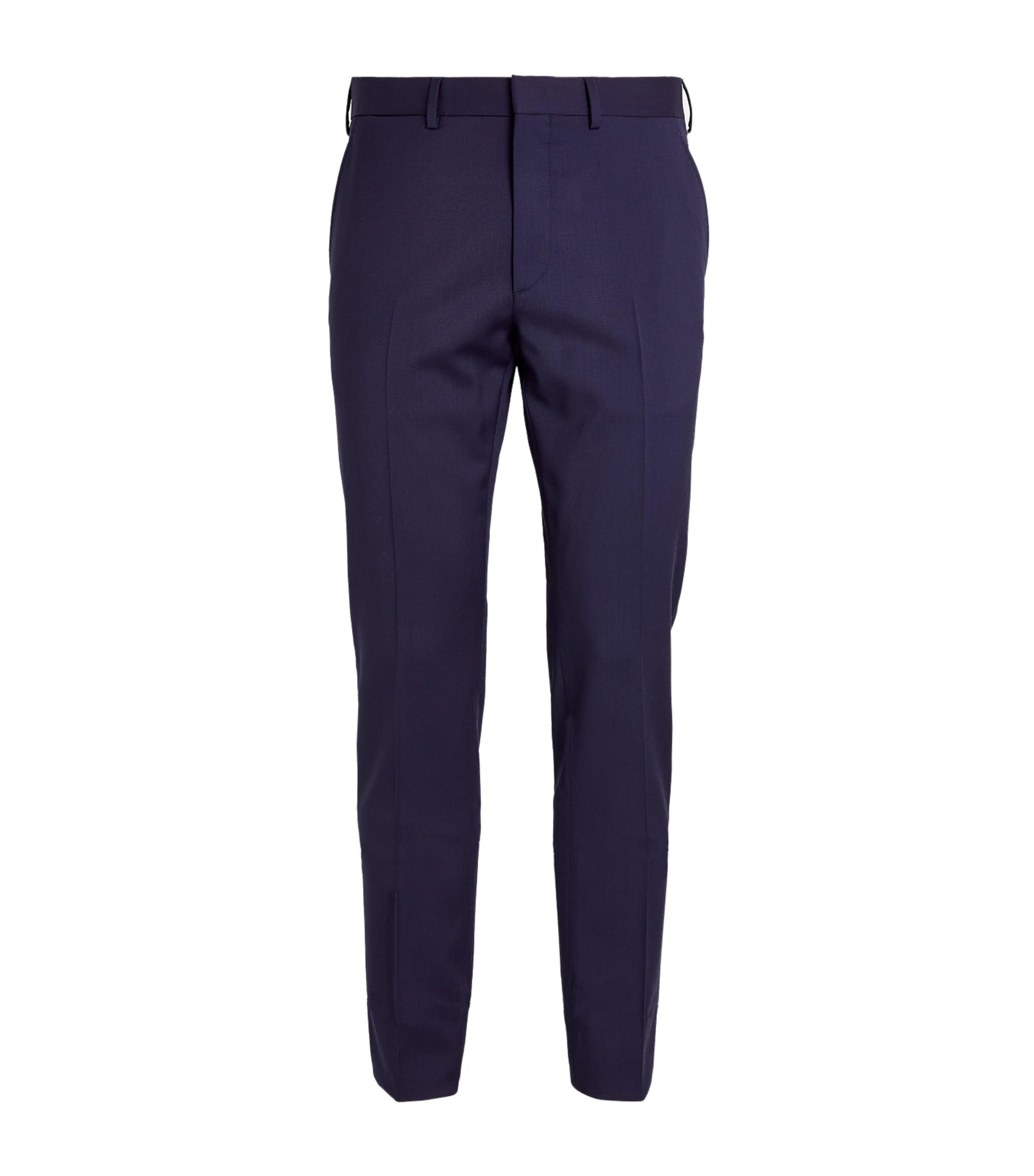 Wool Serge Straight Trousers