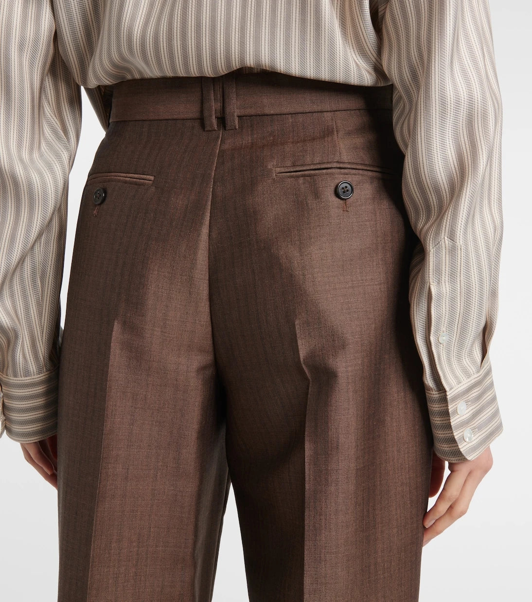 The Row - Norbert mohair and wool straight pants