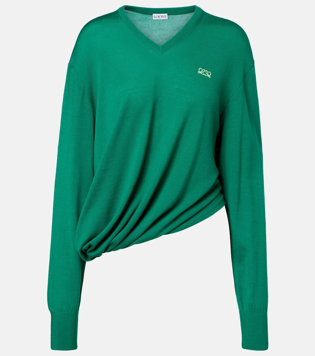 Loewe - Double L asymmetric wool sweater