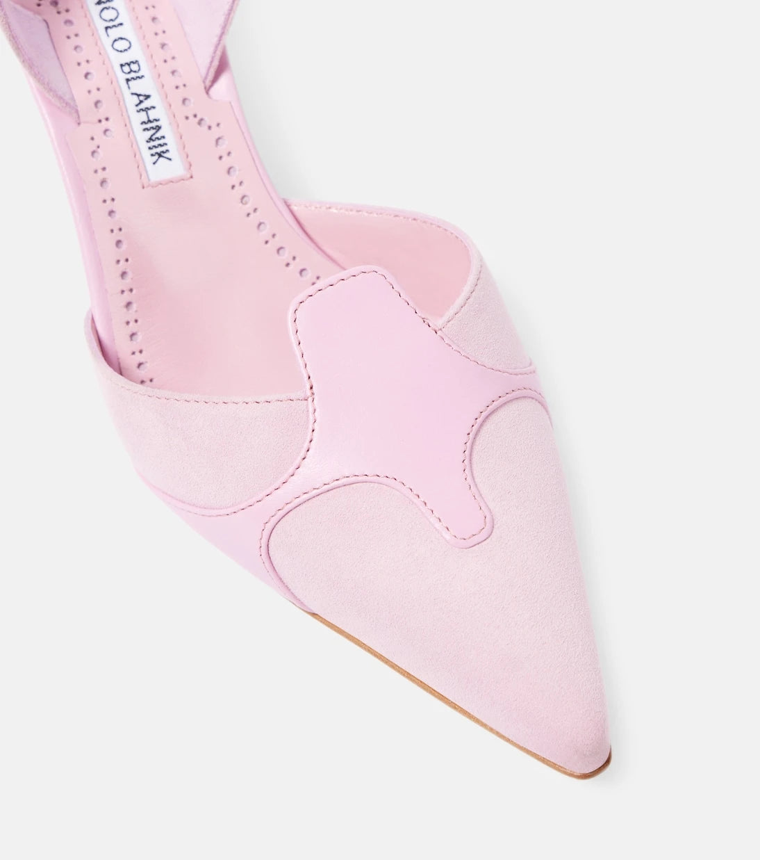 Manolo Blahnik - Poligleto 50 suede slingback pumps