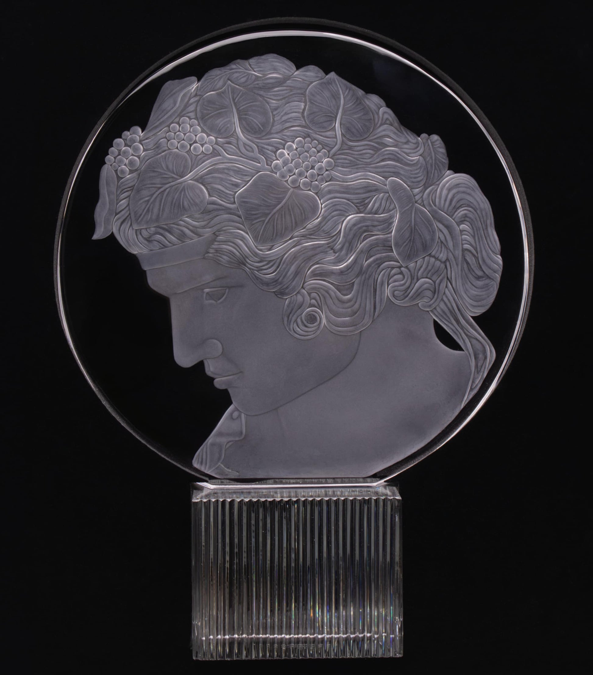 Crystal Bacchus Statue (39cm)