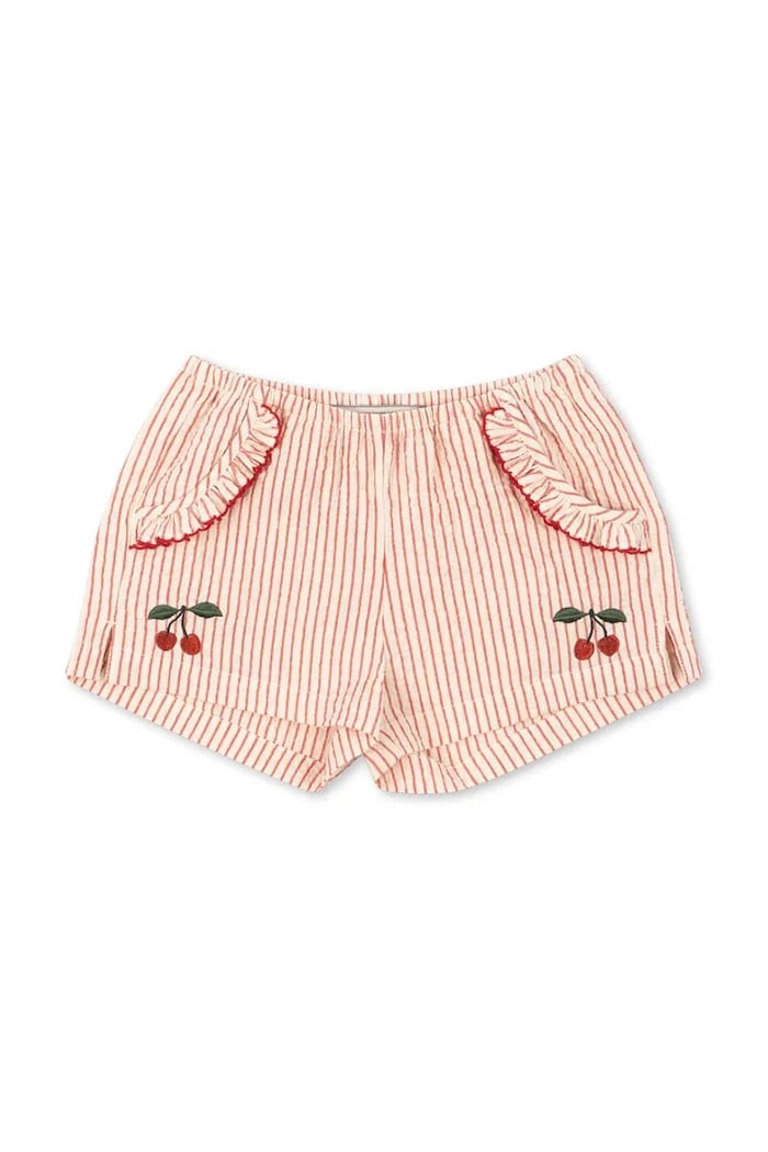 Konges Sløjd Çocuklar İçin Pamuk ELLIE FRILL SHORTS GOTS Kısa Şort