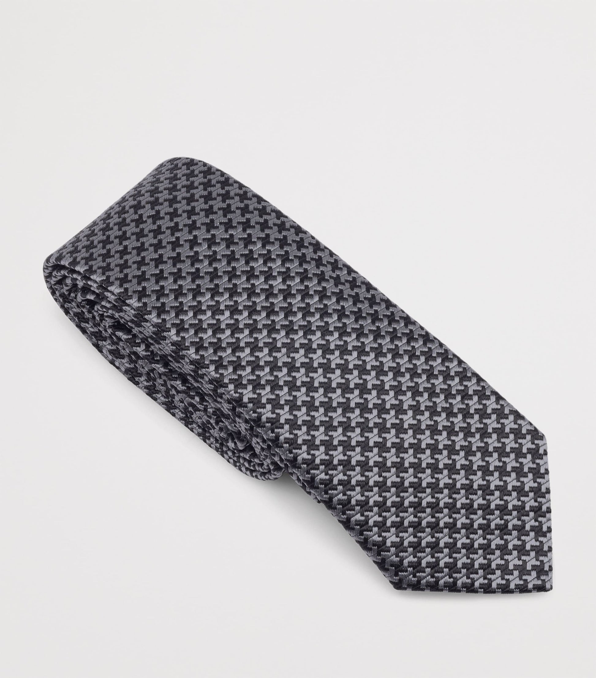 Silk Pied de Poule Tie