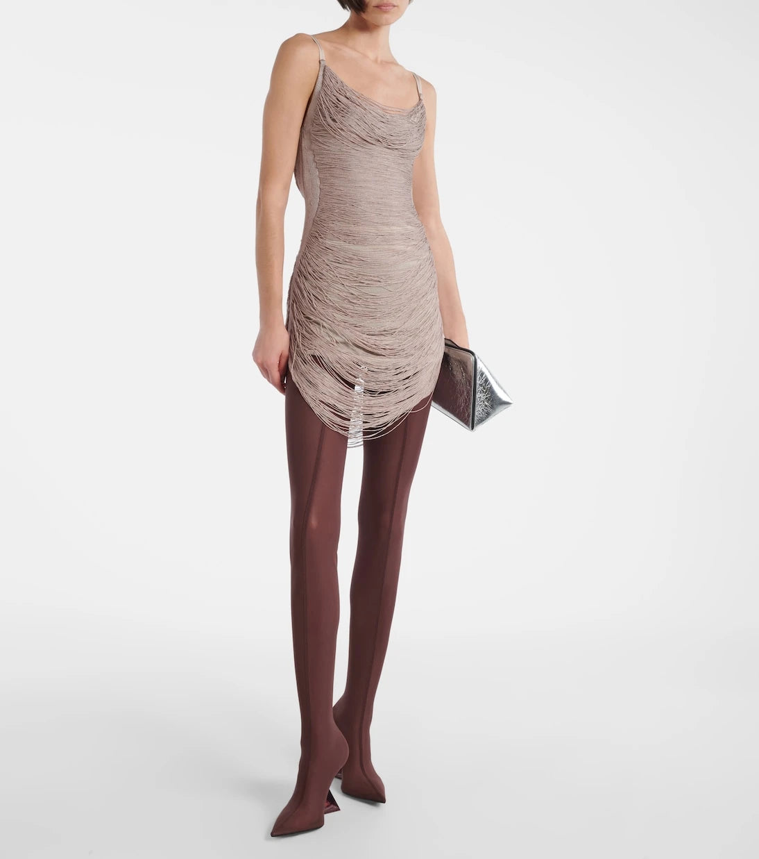 The Attico - Fringed minidress