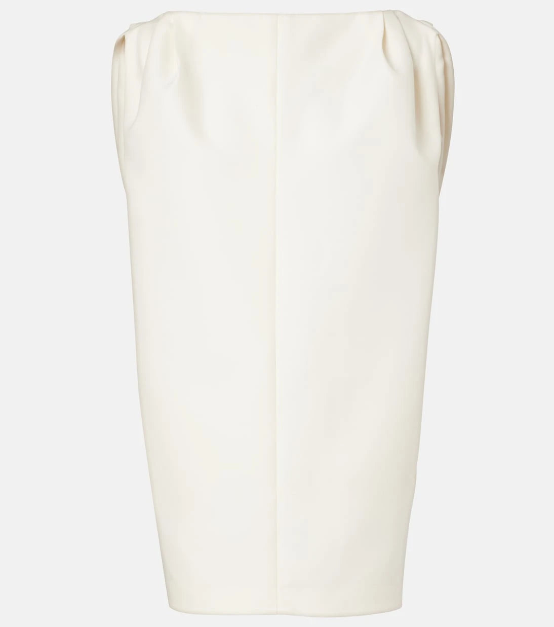 Balenciaga - Draped wool and silk minidress