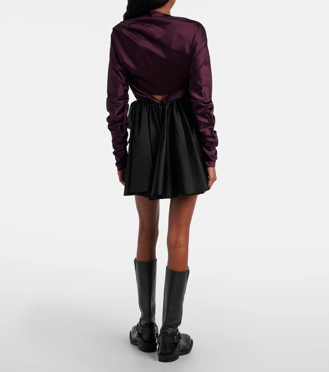 Ganni - Draped miniskirt