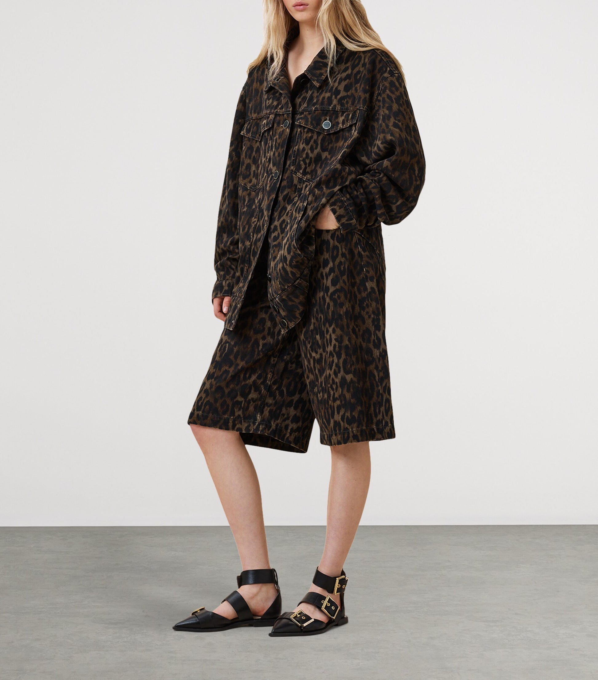 Leopard Print Louie Shorts LEPPO BROWN