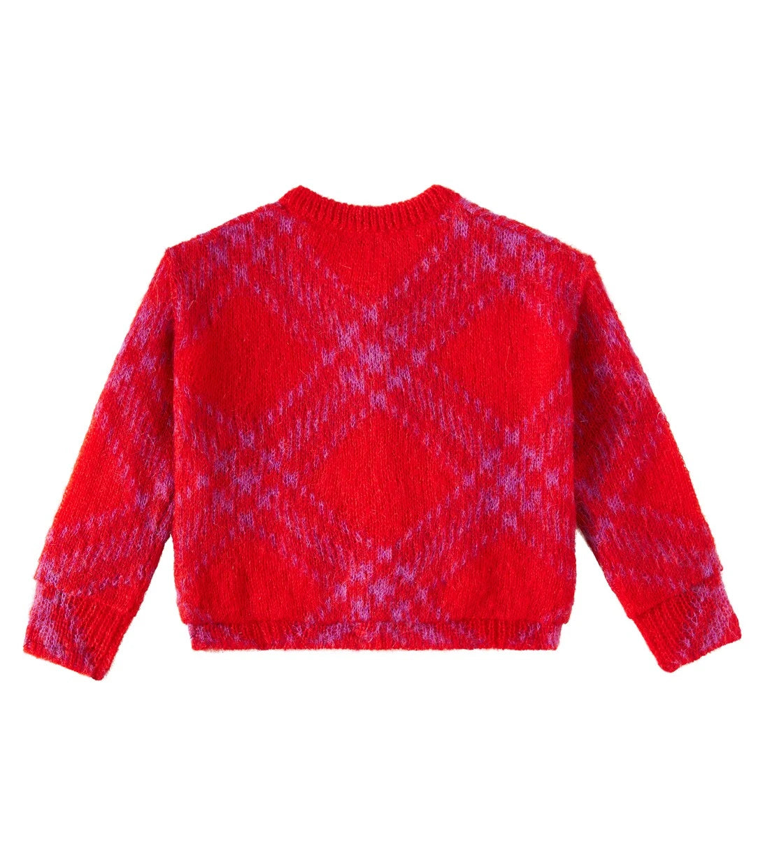 Burberry Kids - Burberry Check wool-blend cardigan