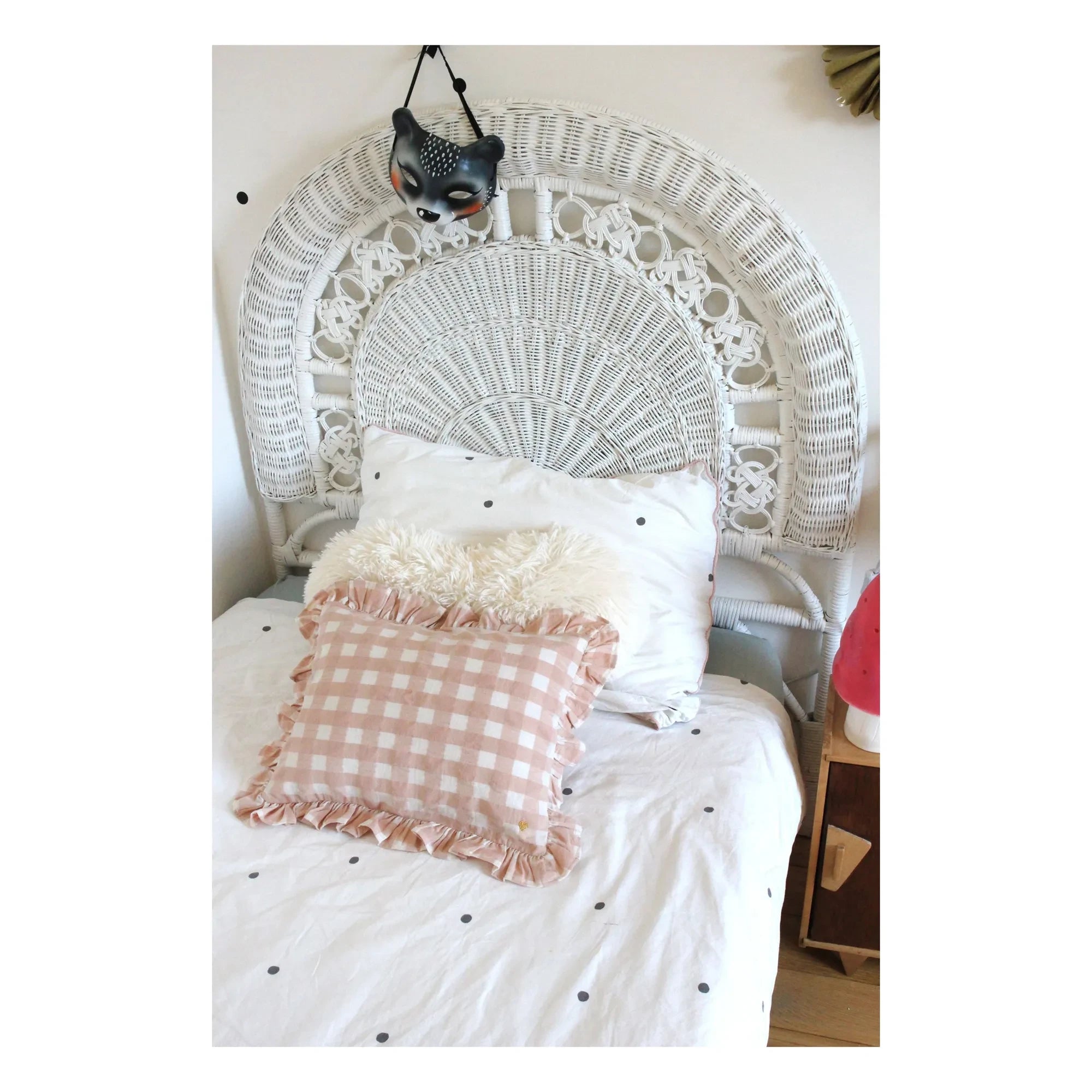 Barnabé aime le café - Steering wheel cushion | Pale Pink