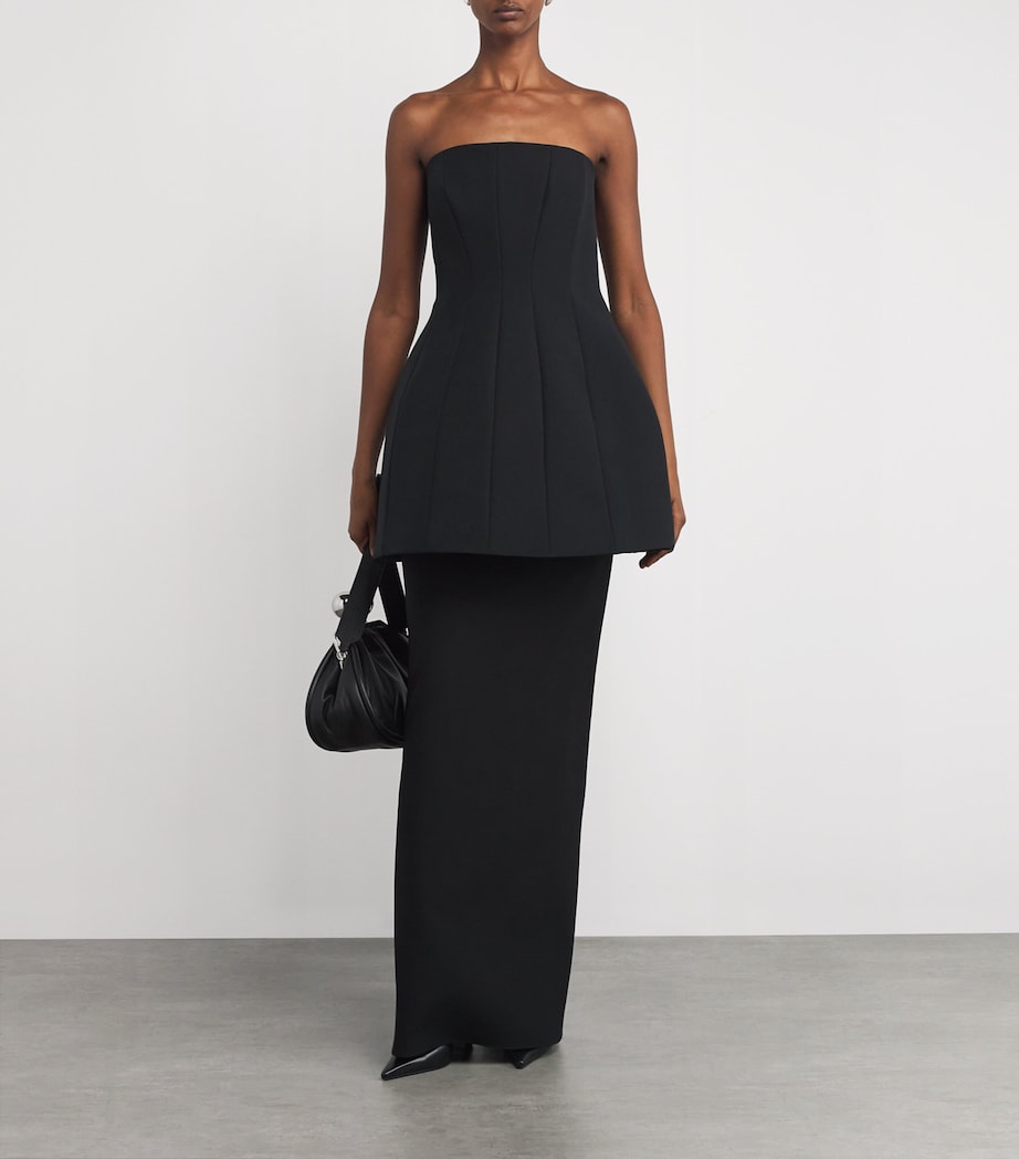 Structured Mini Dress BLACK