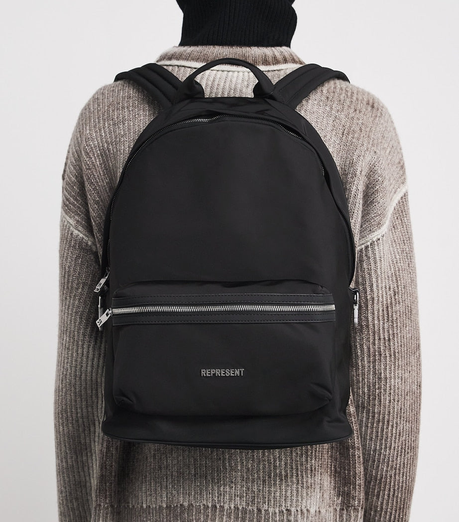 Nylon Logo Backpack