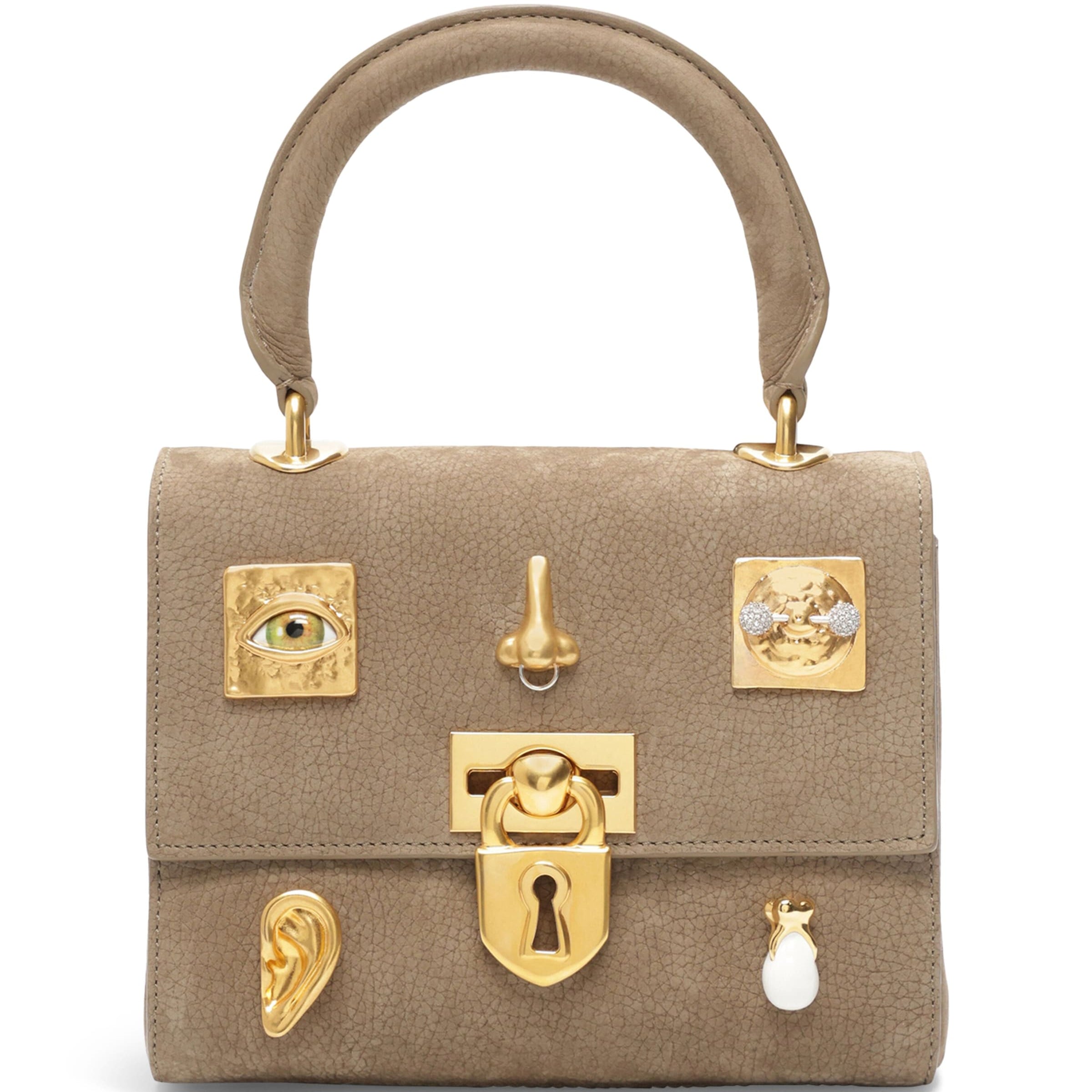 Mini Leather Bijoux Secret Top-Handle Bag