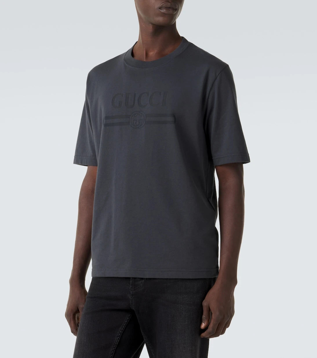 Gucci - Logo cotton-blend jersey T-shirt