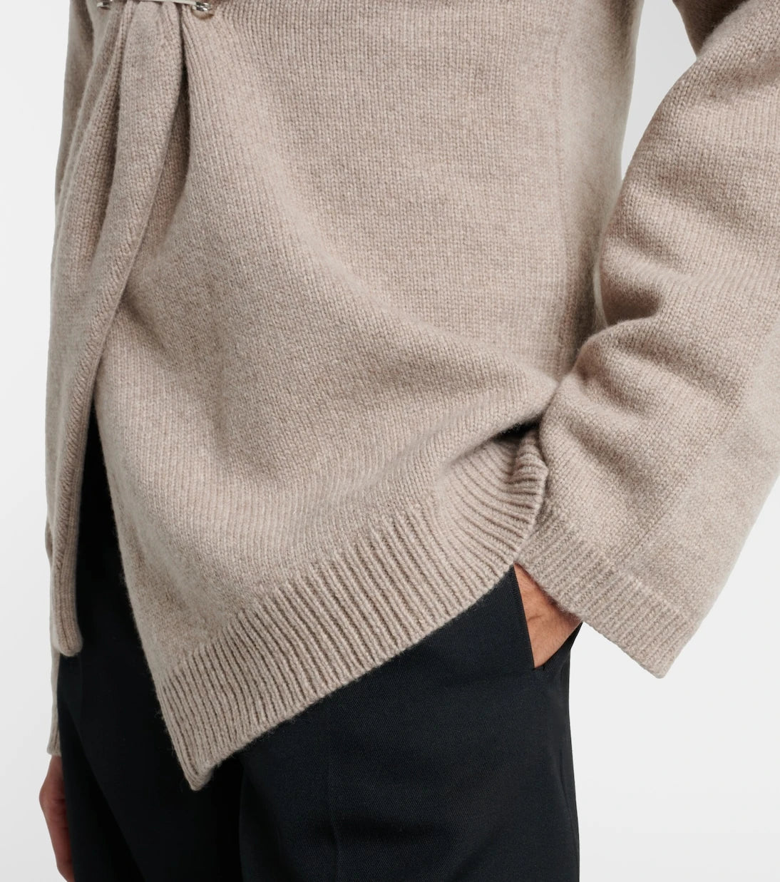 Róhe - Wool and cashmere wrap cardigan