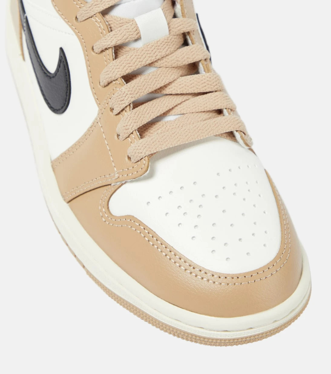Nike - Jordan 1 Mid deri spor ayakkabı