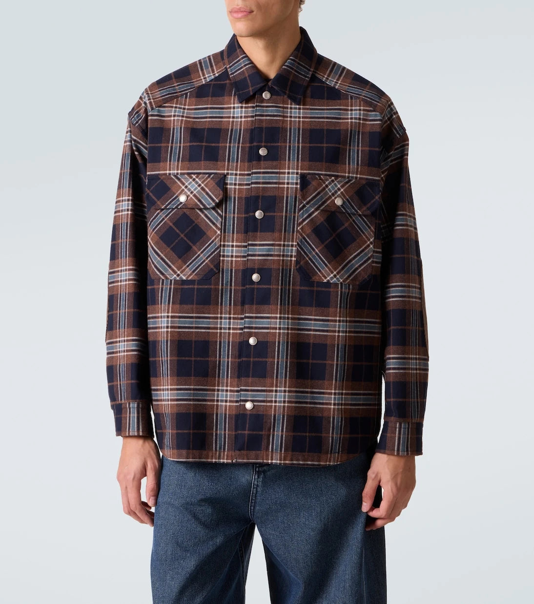 Comme des Garçons Homme - قميص اوفرشيرت قطني كاروهات