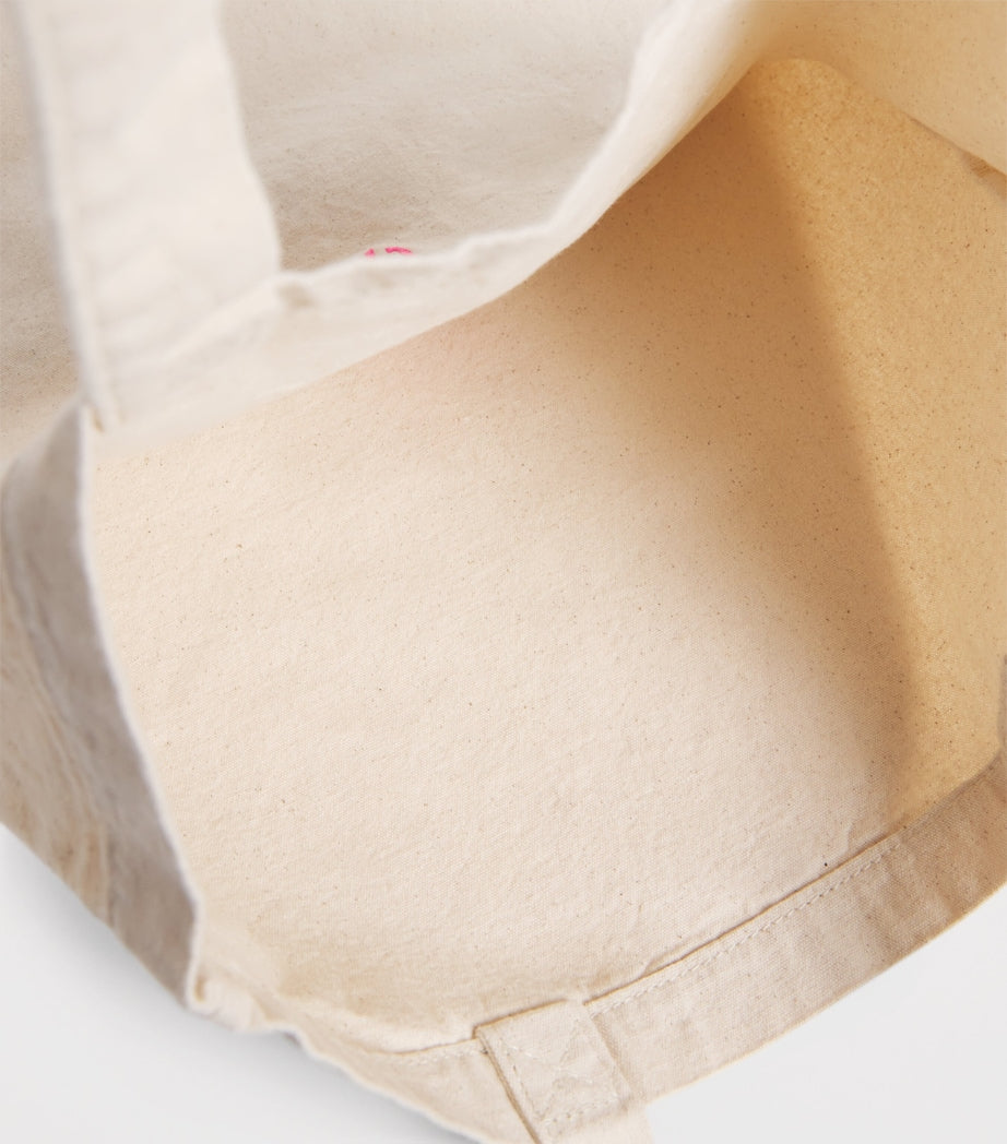 Canvas Pink Pony Shopper Tote Bag