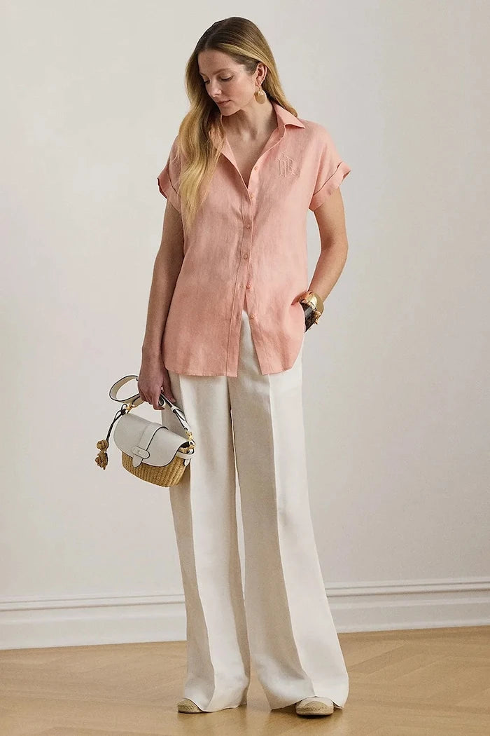 Lauren Ralph Lauren kadın keten gömlek