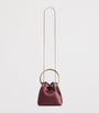 Jimmy Choo Burgundy Satin Bon Bon Top-Handle bag