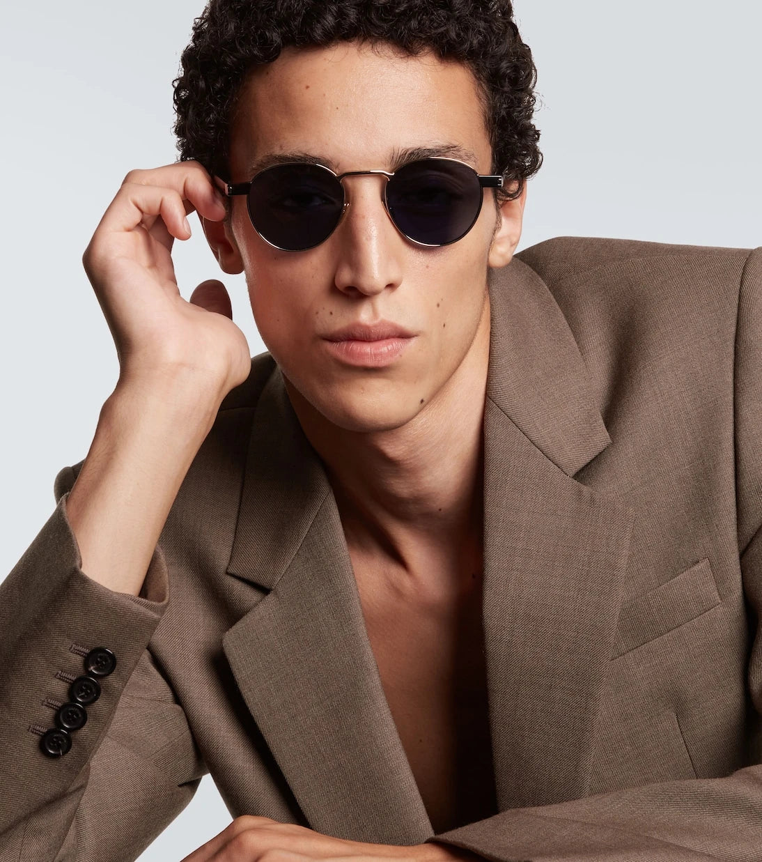 Saint Laurent - Hyper Rimlock aviator sunglasses