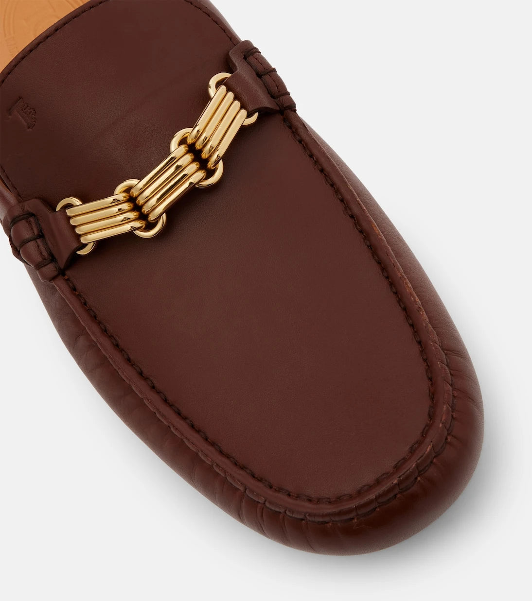 Tod's - Chain-detail leather mules