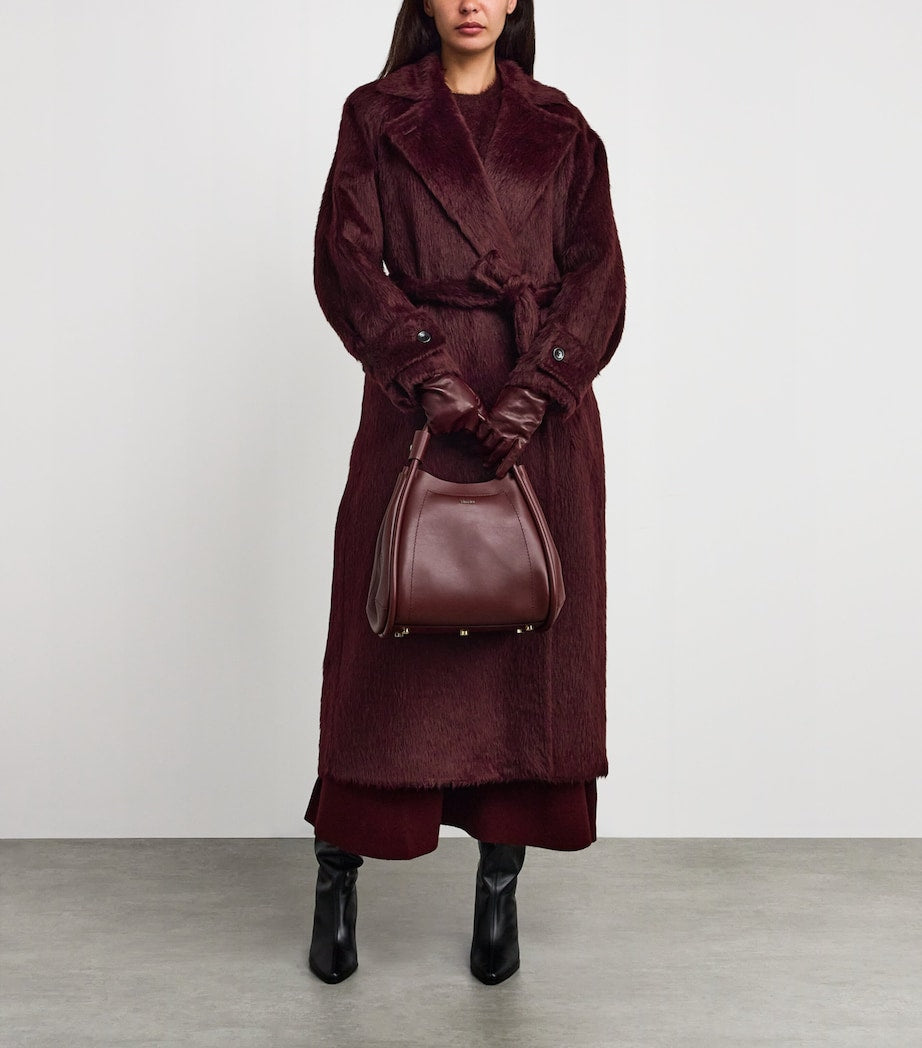 Red Alpaca-Virgin Wool Coat