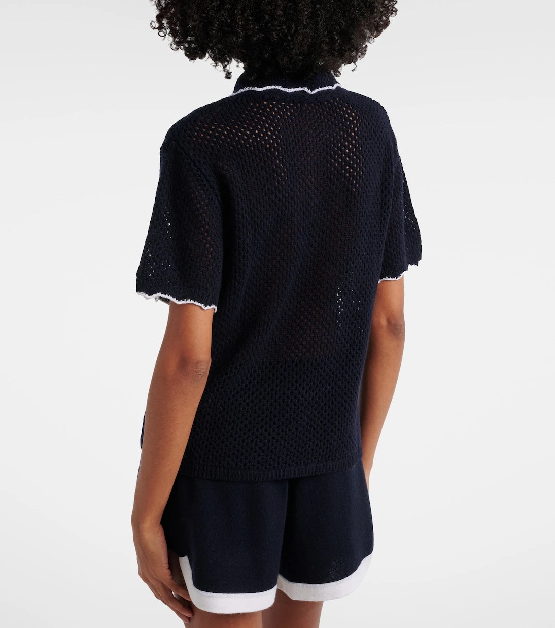 Jardin des Orangers - Wool and cashmere polo sweater