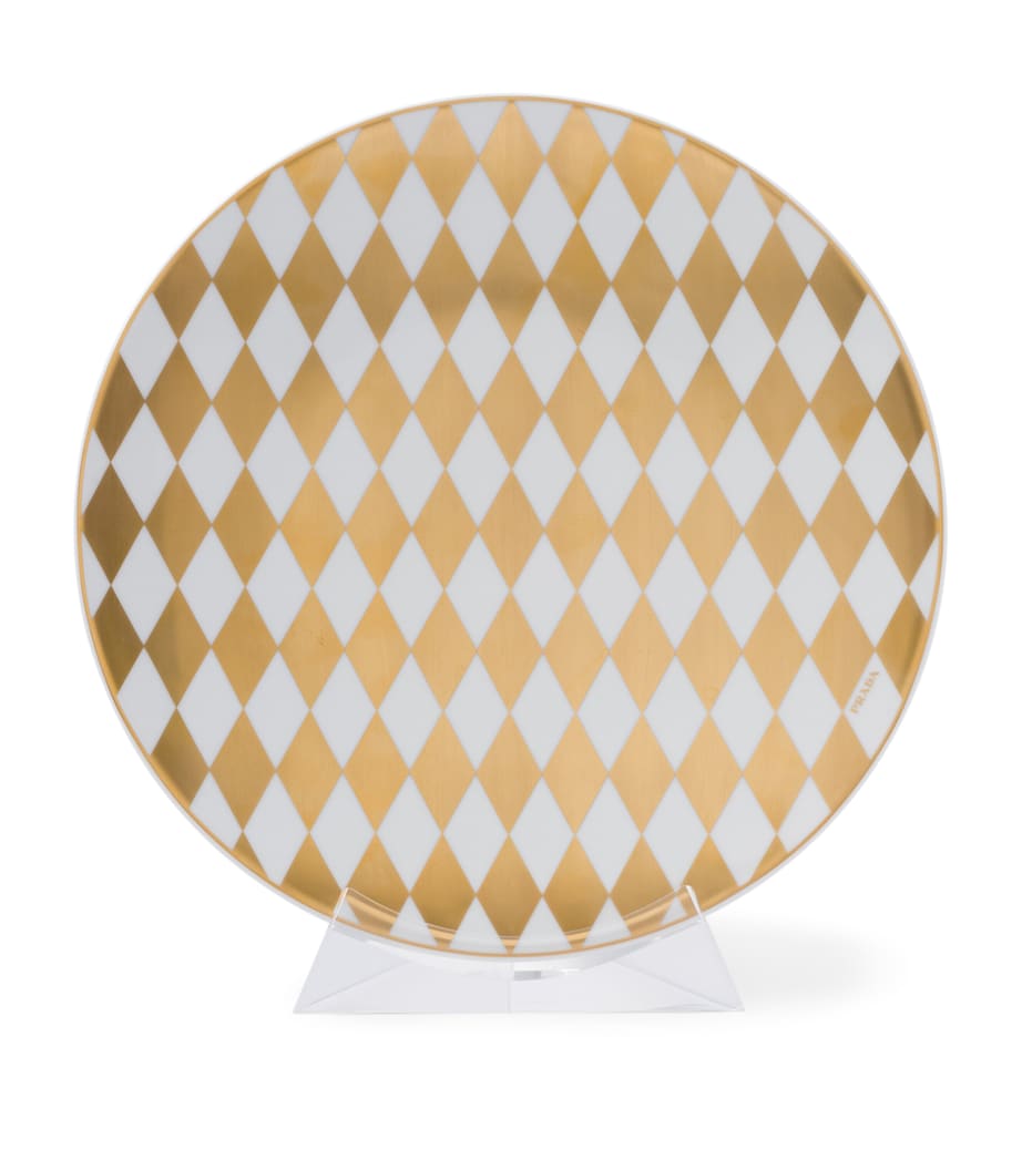 Prada Chequerboard Charger Plate (28cm)