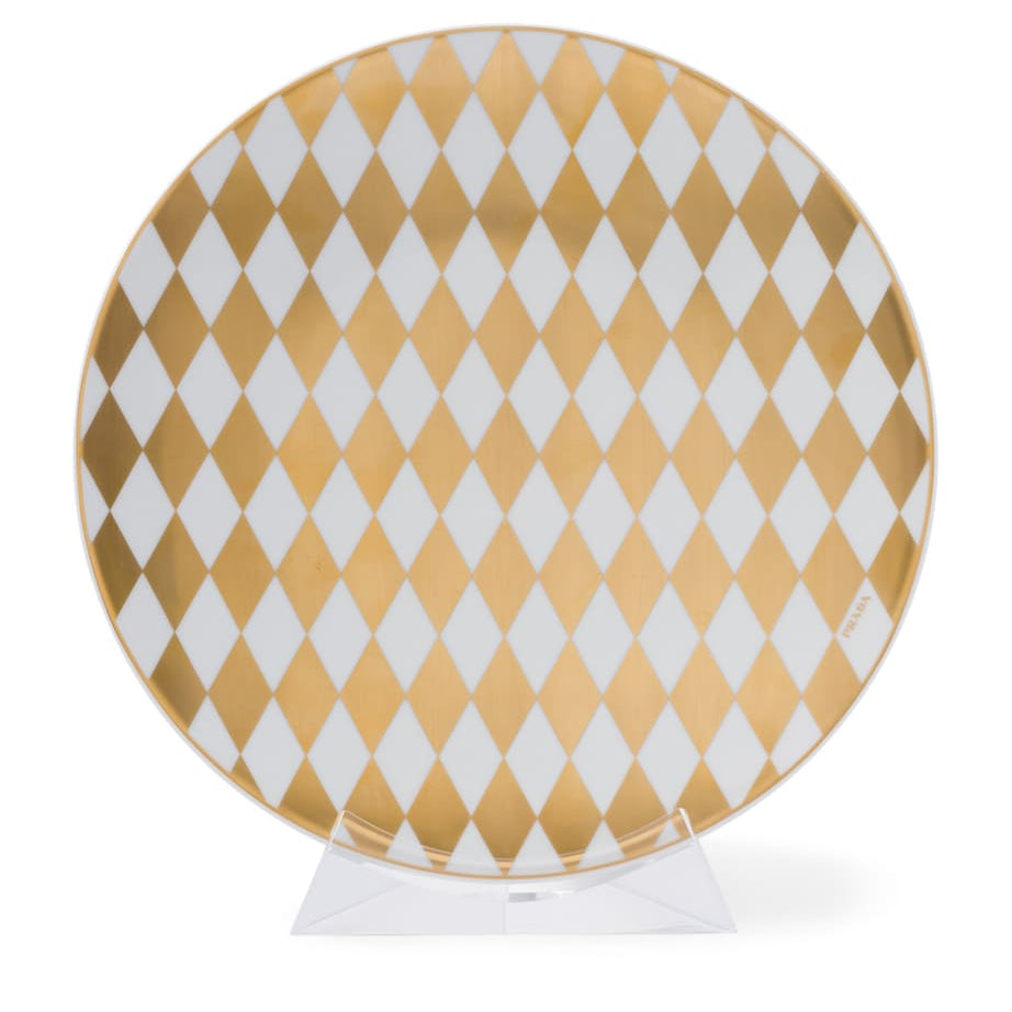 Prada Chequerboard Charger Plate (28cm)