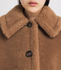 Max Mara Beige Wool-Silk Cape Coat