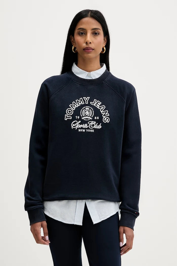 Tommy Jeans pamuklu kadın sweatshirt