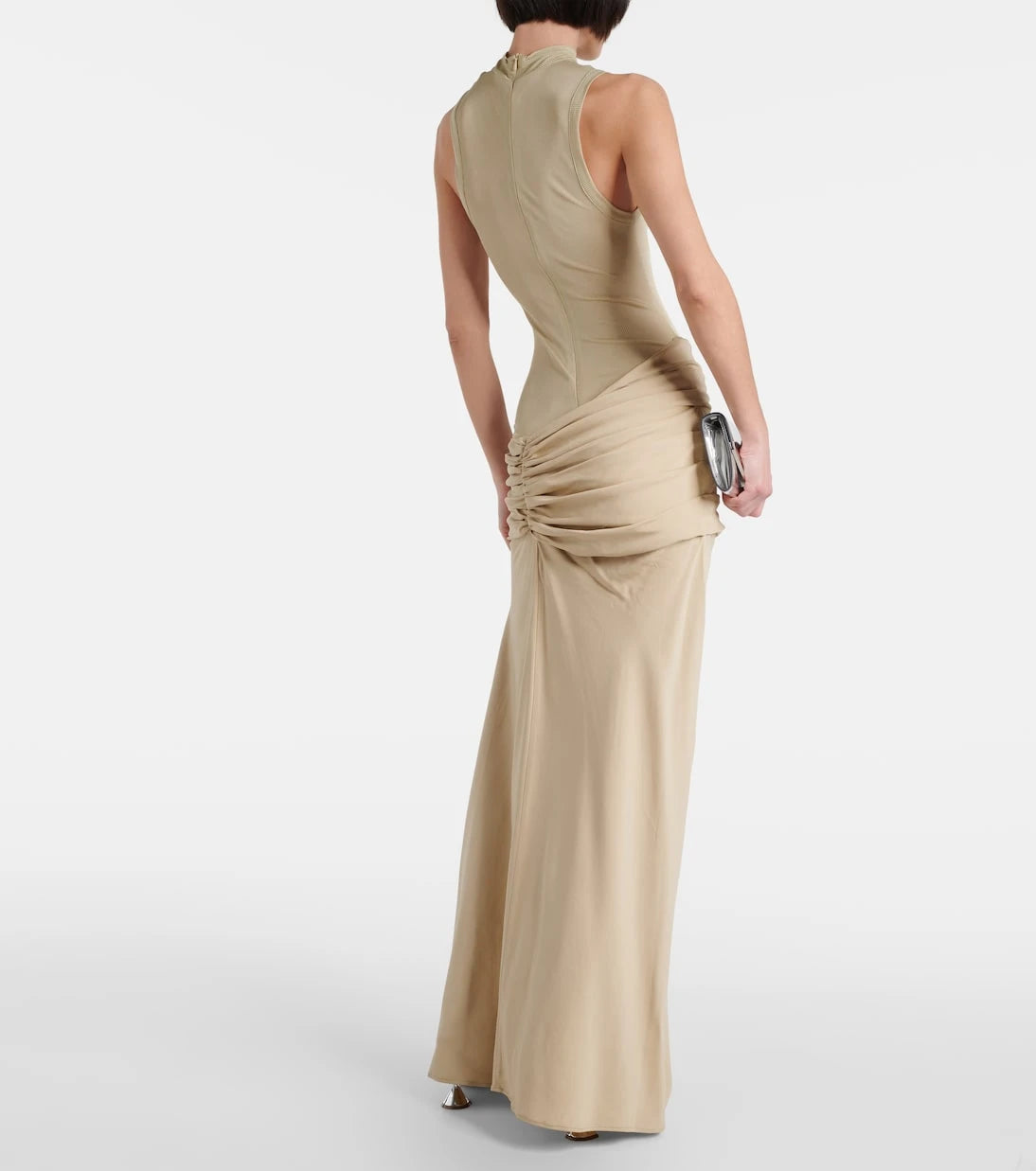 Christopher Esber - Fusion ruched faille maxi dress