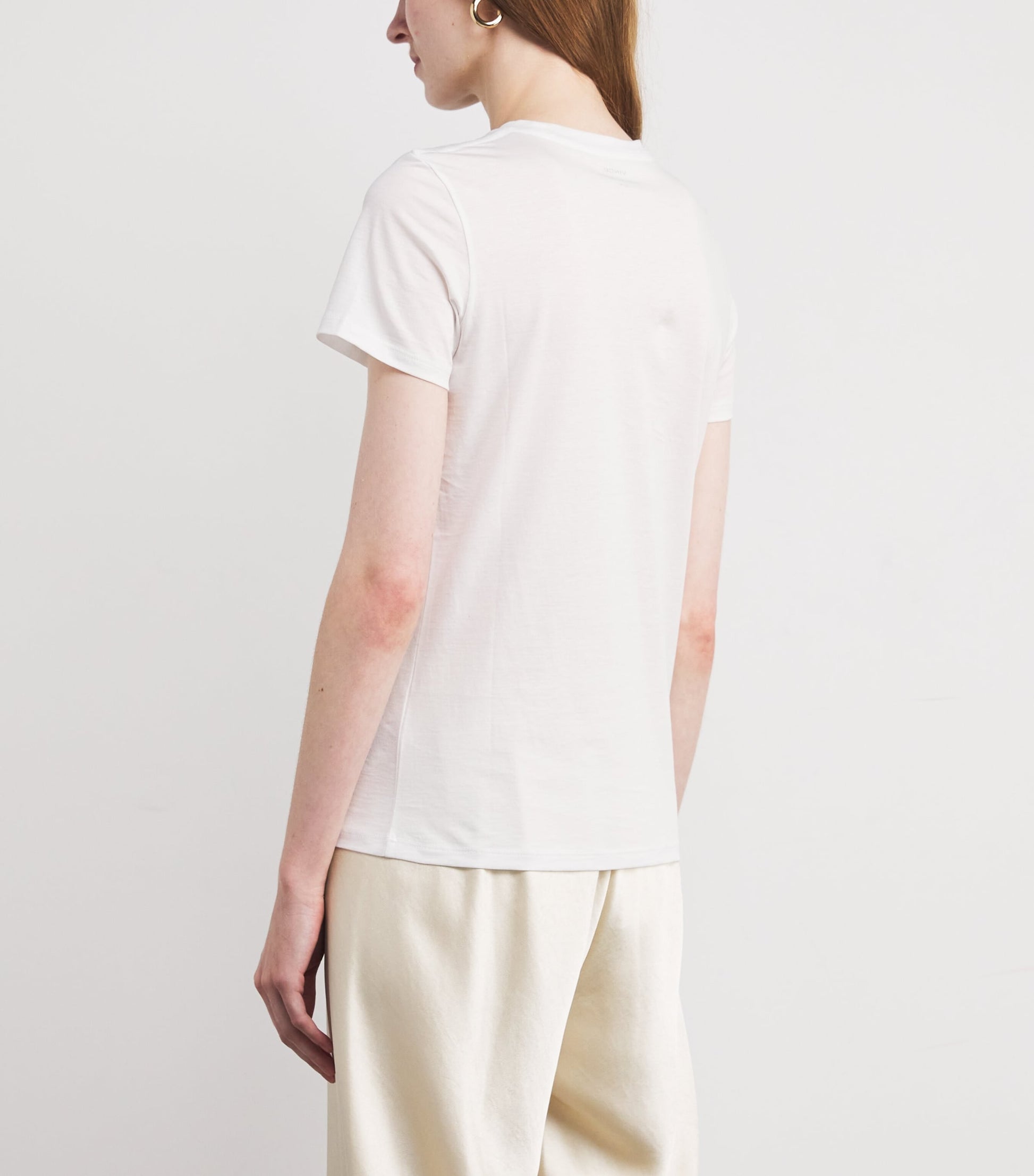 Vince White Pima Cotton Essential T-Shirt