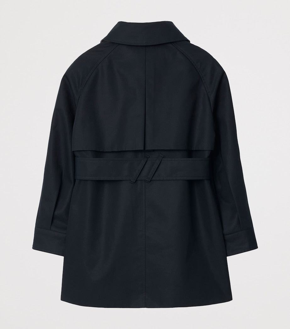 Burberry Kids Cotton Hooded Trench Coat (3-12 Years)