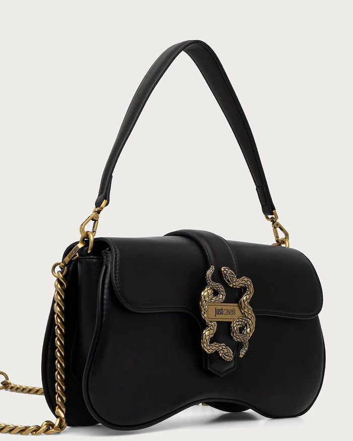 Just Cavalli suni deri kadın crossbody çanta