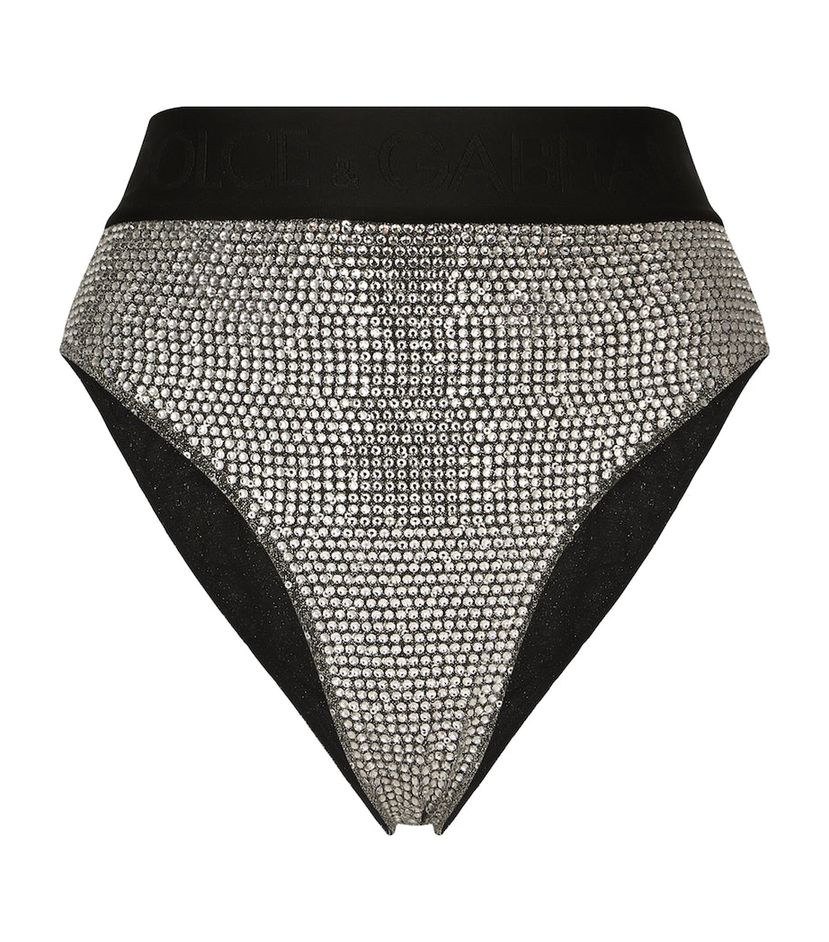 Dolce & Gabbana Multi KIM DOLCE&GABBANA Embelllished High-Waist Briefs