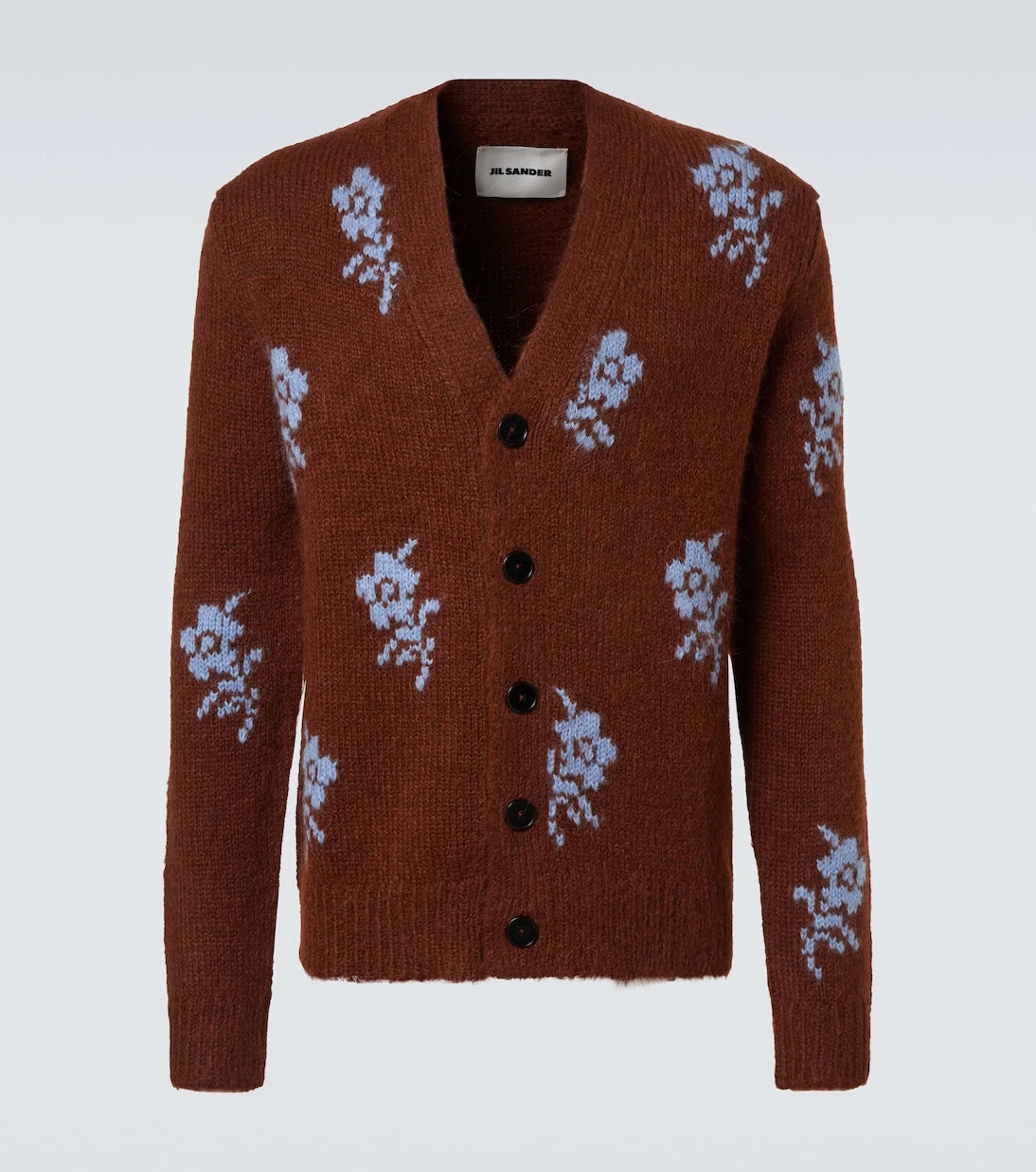 Jil Sander - Intarsia alpaca and wool-blend cardigan