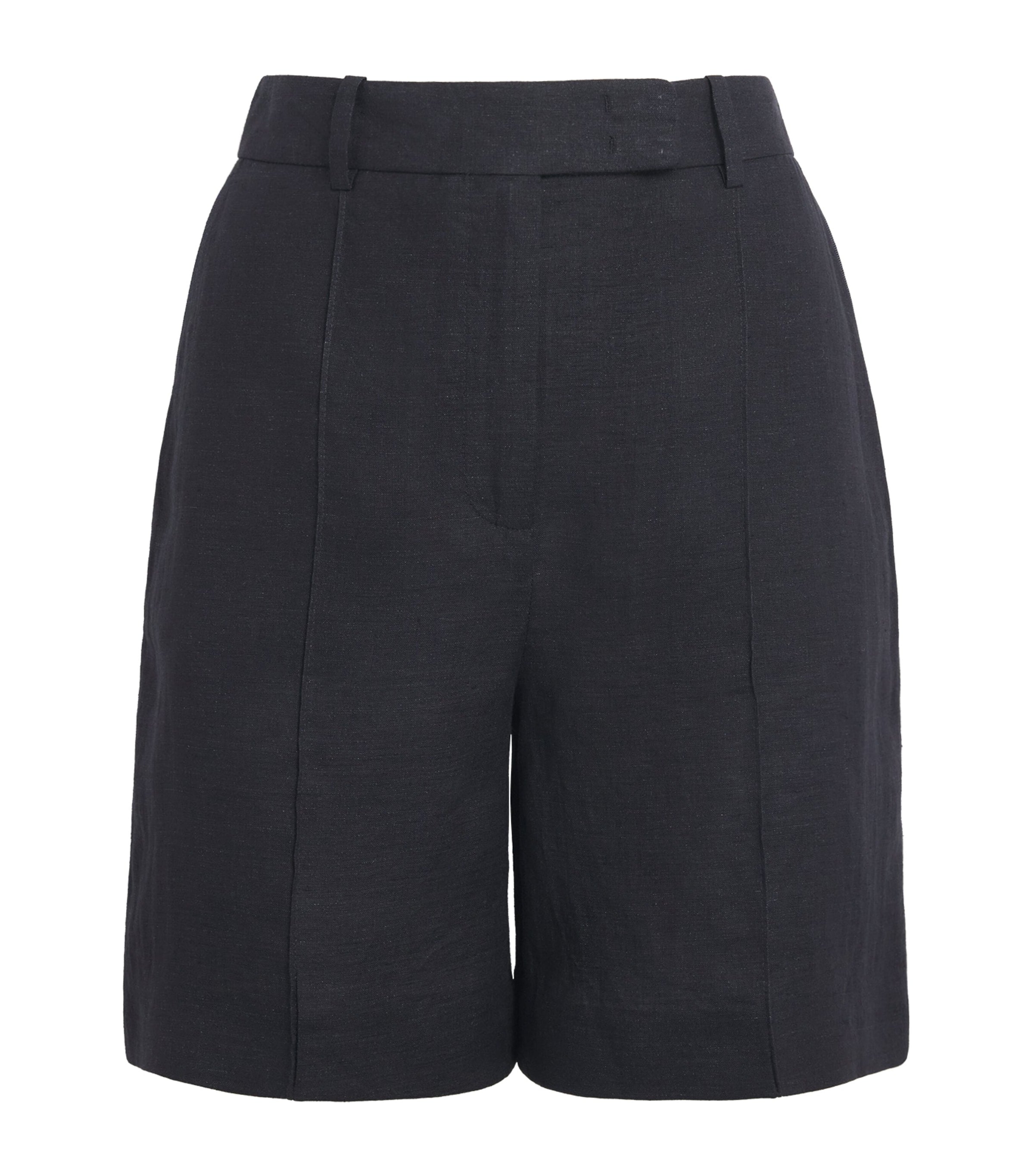 Eleventy Black x Harrods Linen Bermuda Shorts