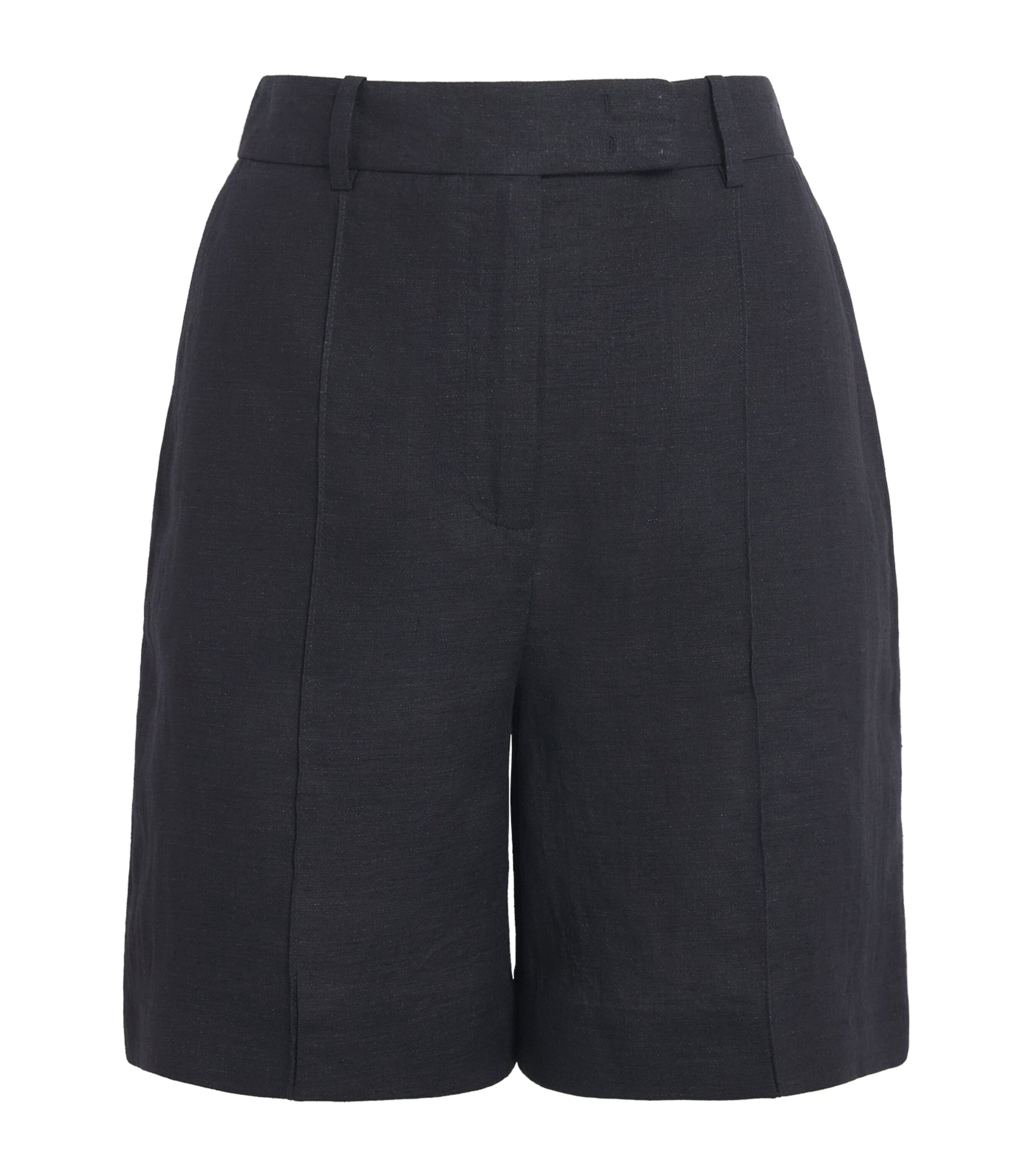 Eleventy Black x Harrods Linen Bermuda Shorts