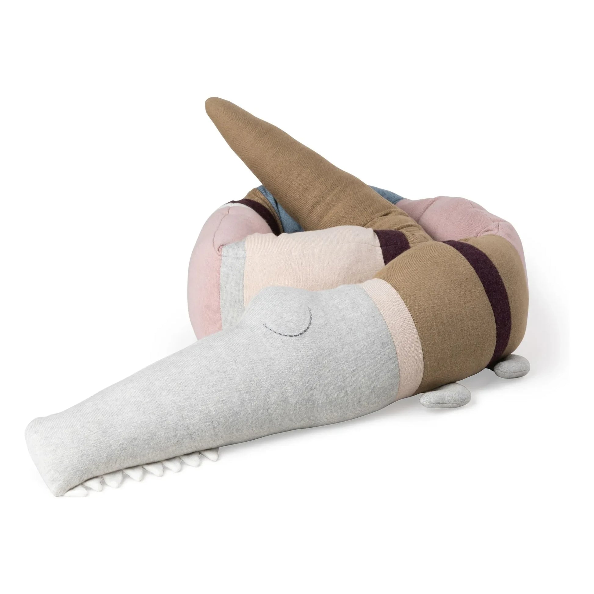 Sebra - Crocodile cushion | Pink